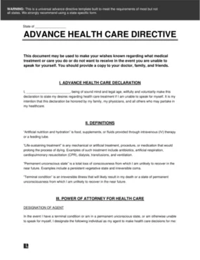 Advance Directive