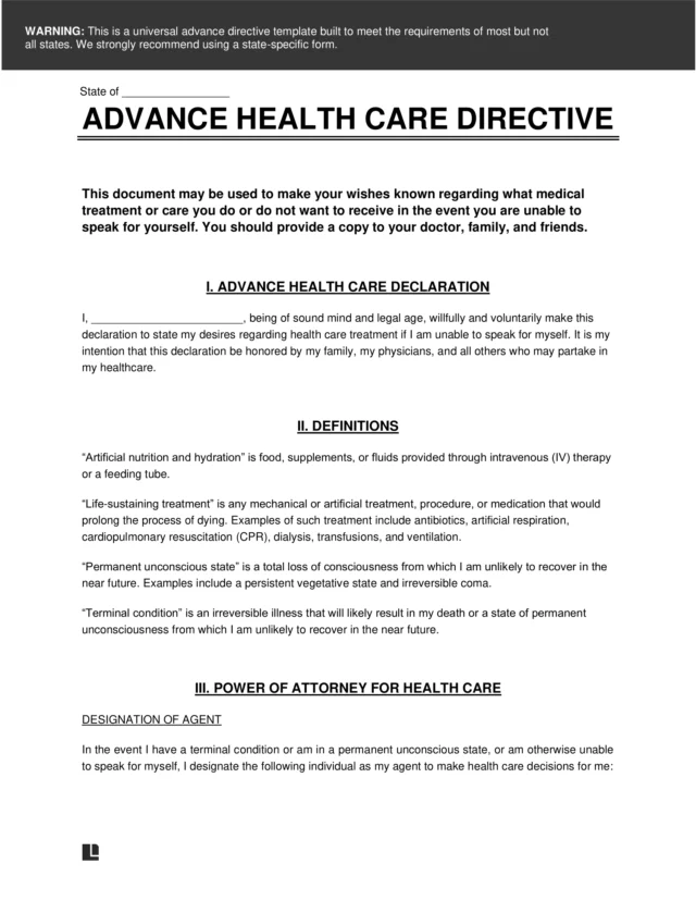 Advance Directive