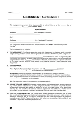 Assignment Agreement