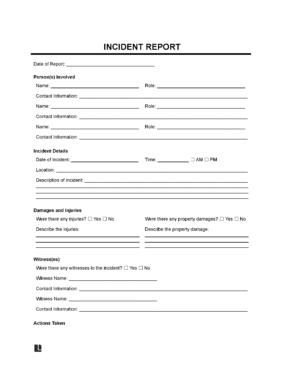 Incident Report