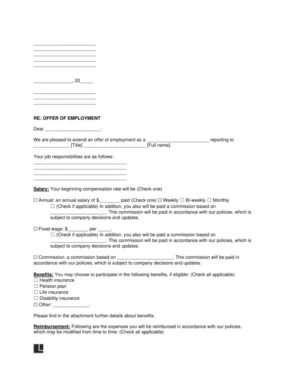 Job Offer Letter