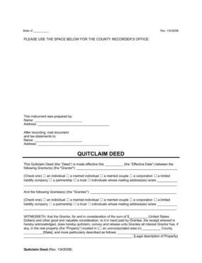Quitclaim Deed