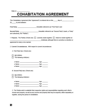 Cohabitation Agreement