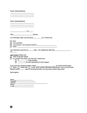 Demand for Payment Letter