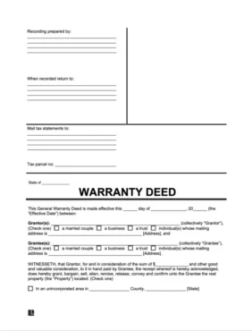 Warranty Deed