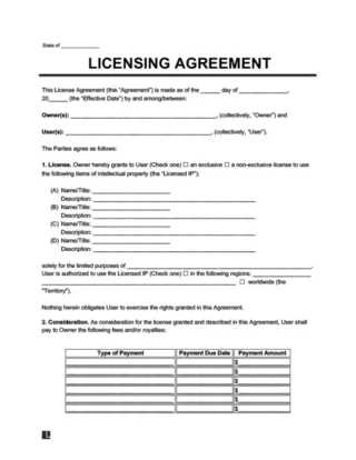 Licensing Agreement