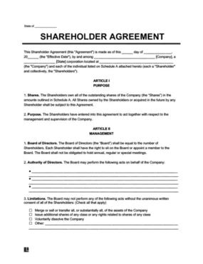 Shareholder Agreement